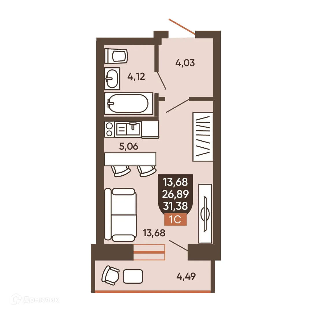 Фото квартиры в ЖК ЕРМАК
