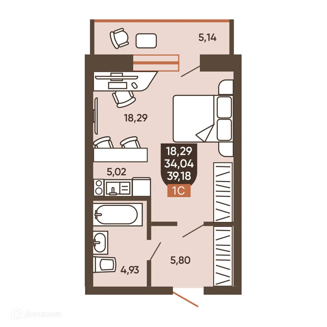 Фото квартиры в ЖК ЕРМАК