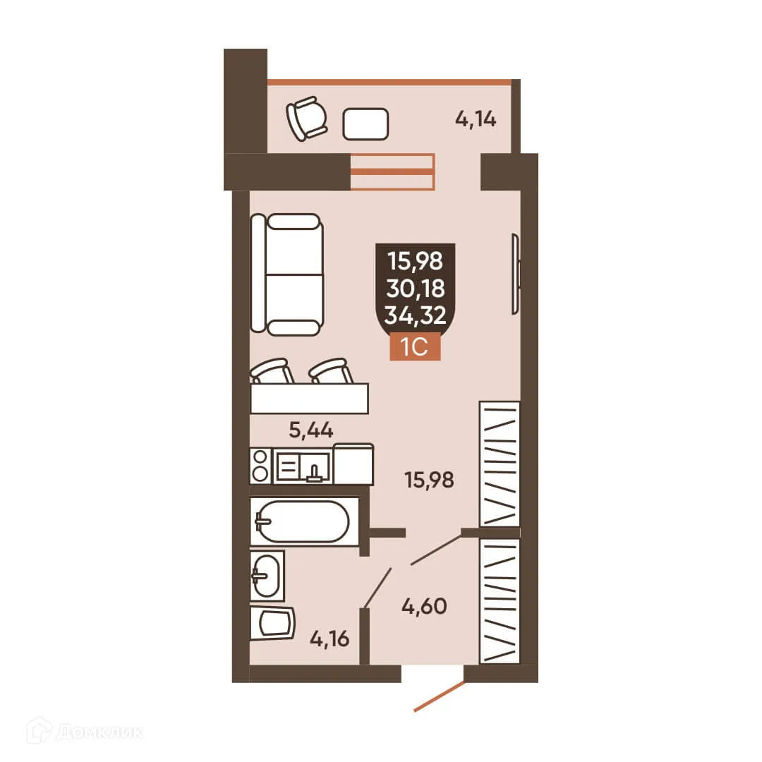 Фото квартиры в ЖК ЕРМАК