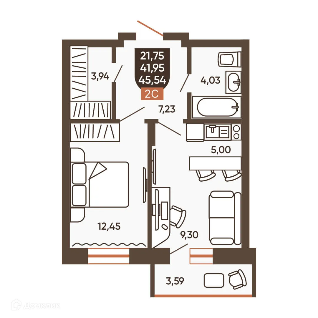 Фото квартиры в ЖК ЕРМАК