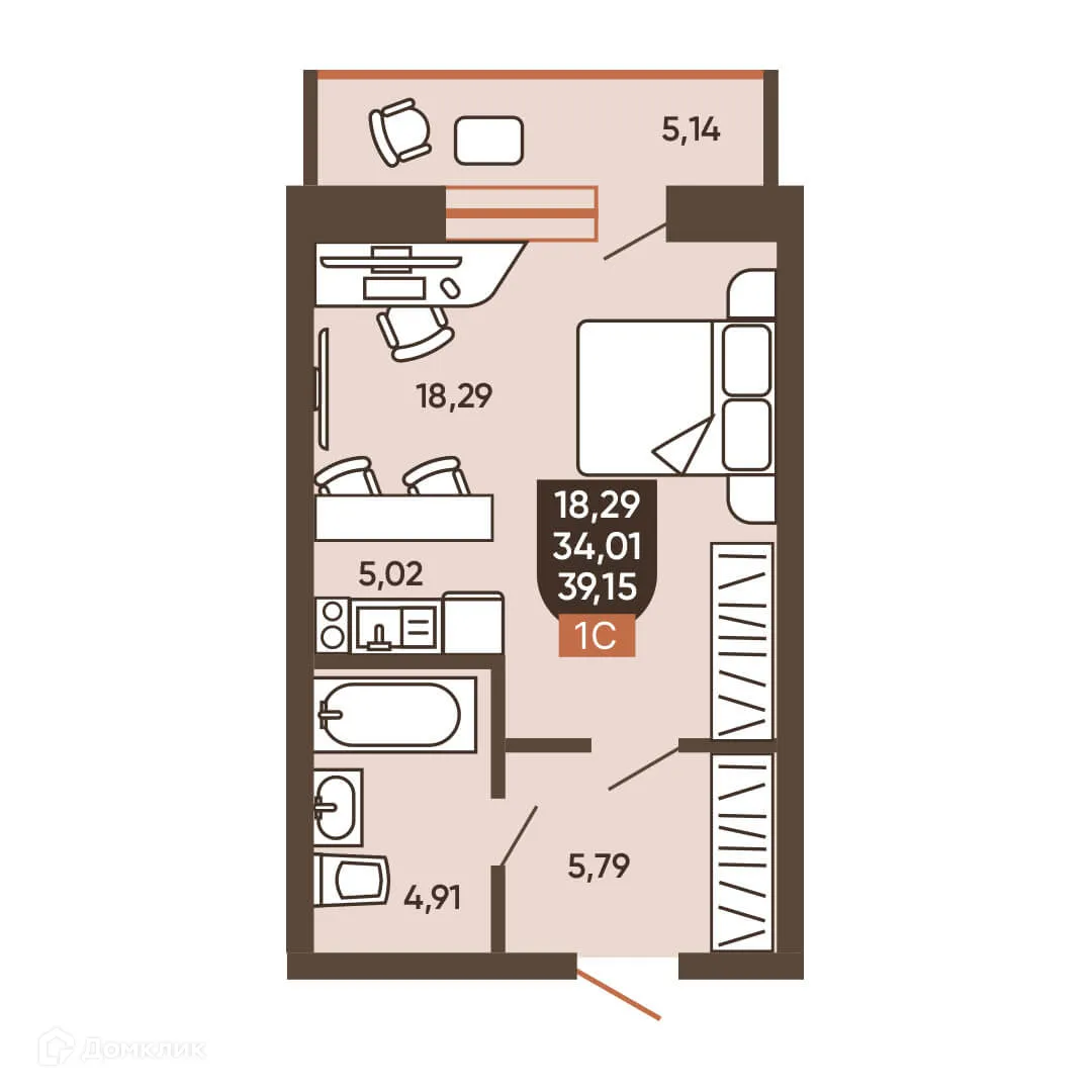 Фото квартиры в ЖК ЕРМАК