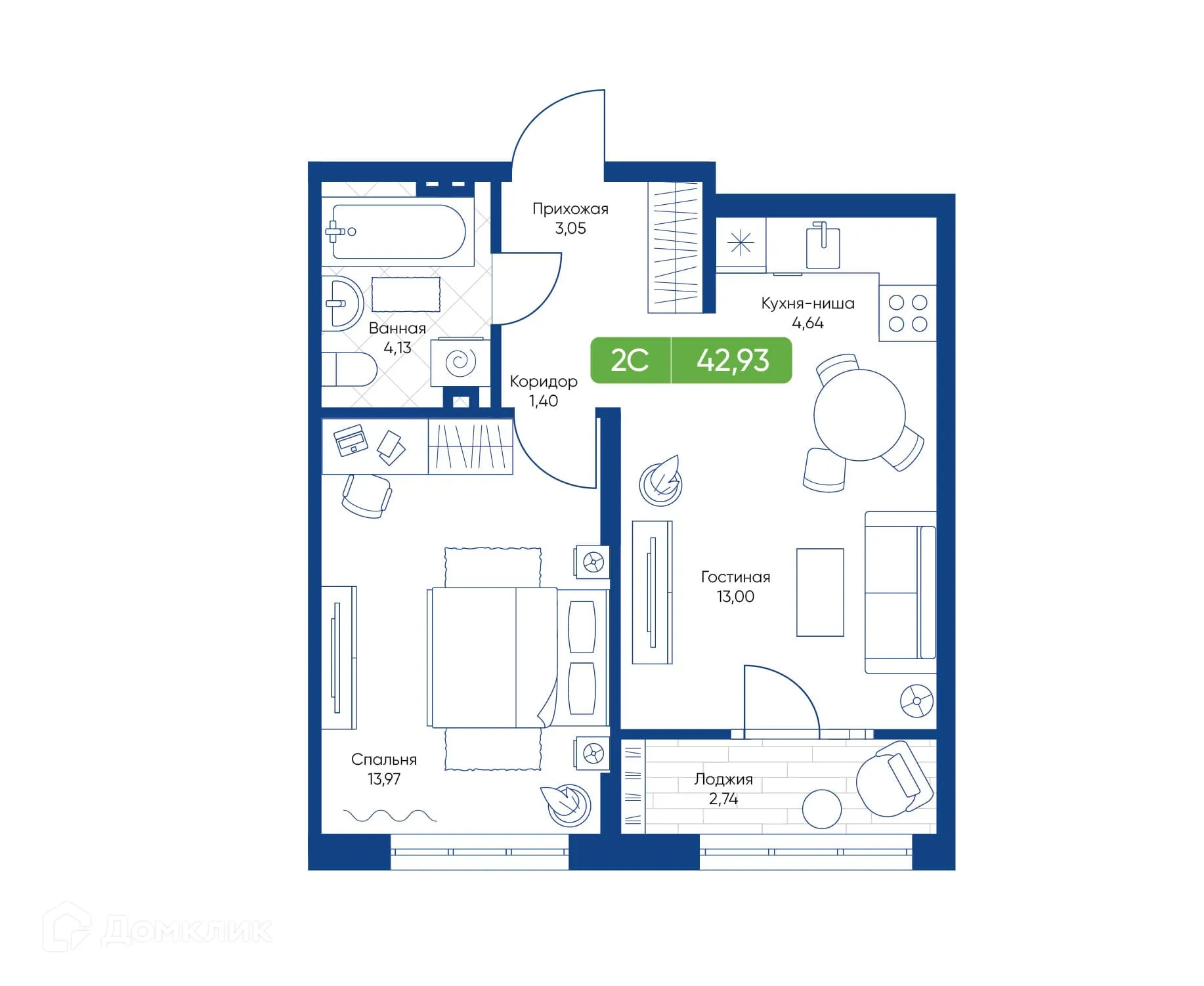 Фото квартиры в ЖК Биография