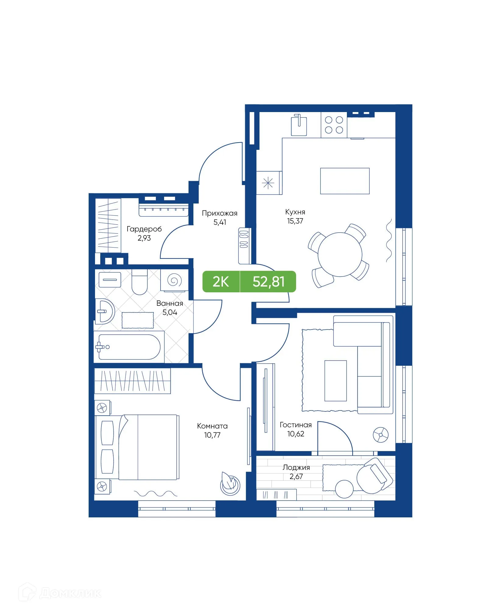 Фото квартиры в ЖК Биография