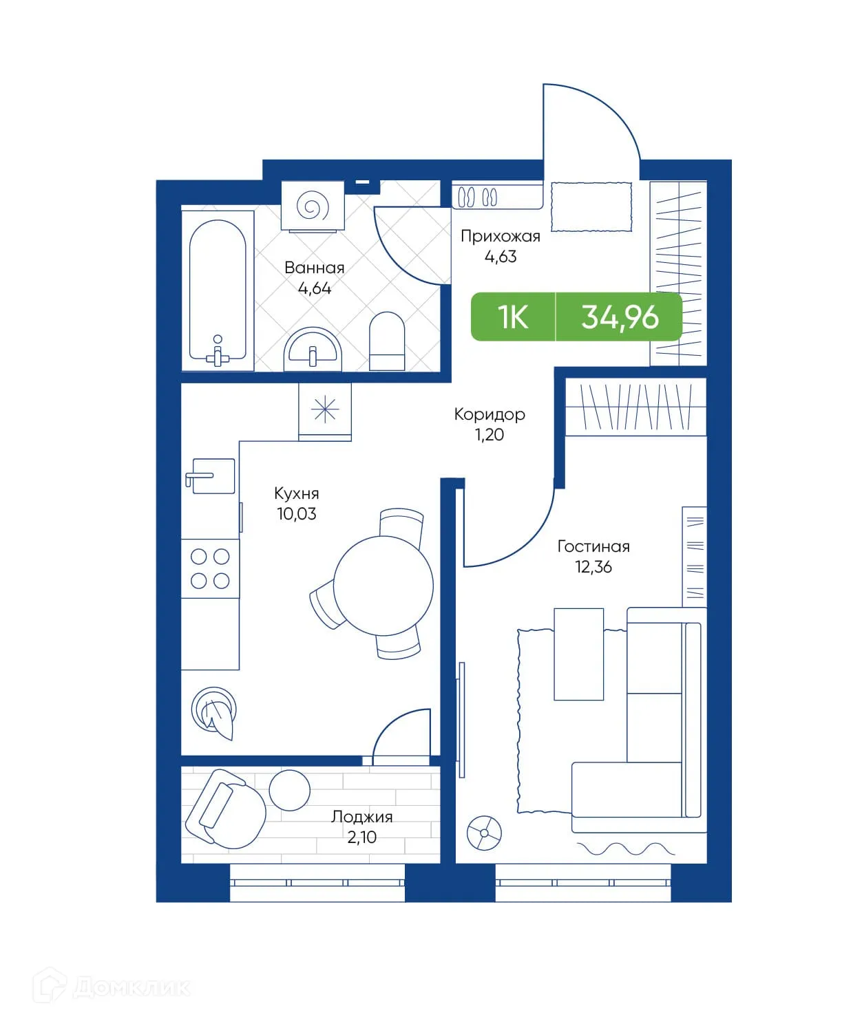 Фото квартиры в ЖК Биография