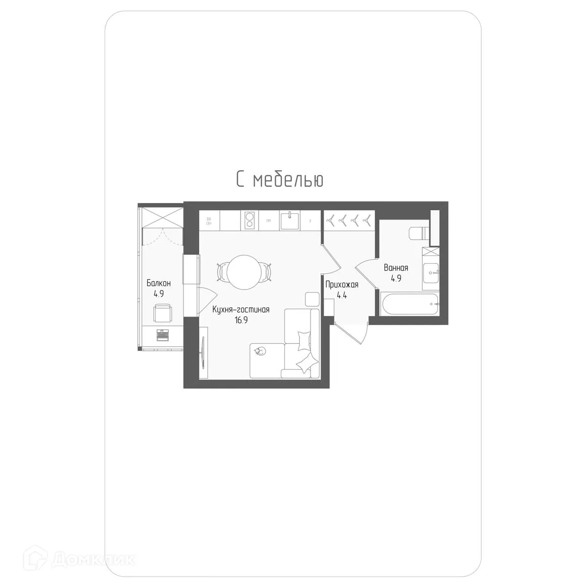 Фото квартиры в ЖК Тетрис