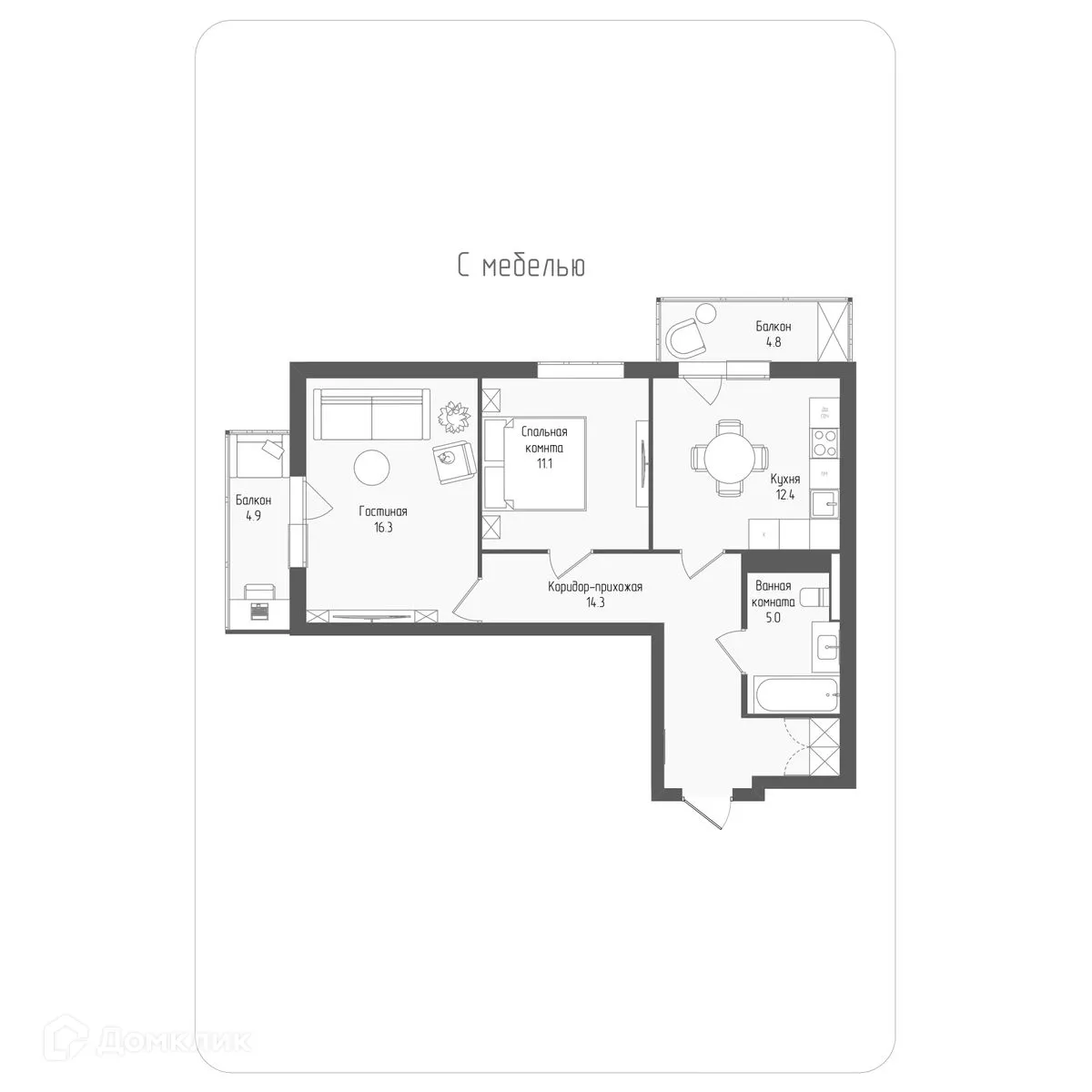 Фото квартиры в ЖК Тетрис