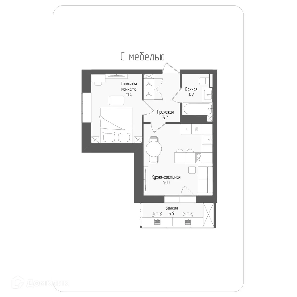 Фото квартиры в ЖК Тетрис