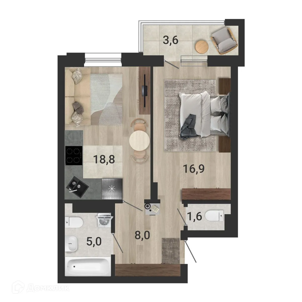 Фото квартиры в ЖК Тетрис