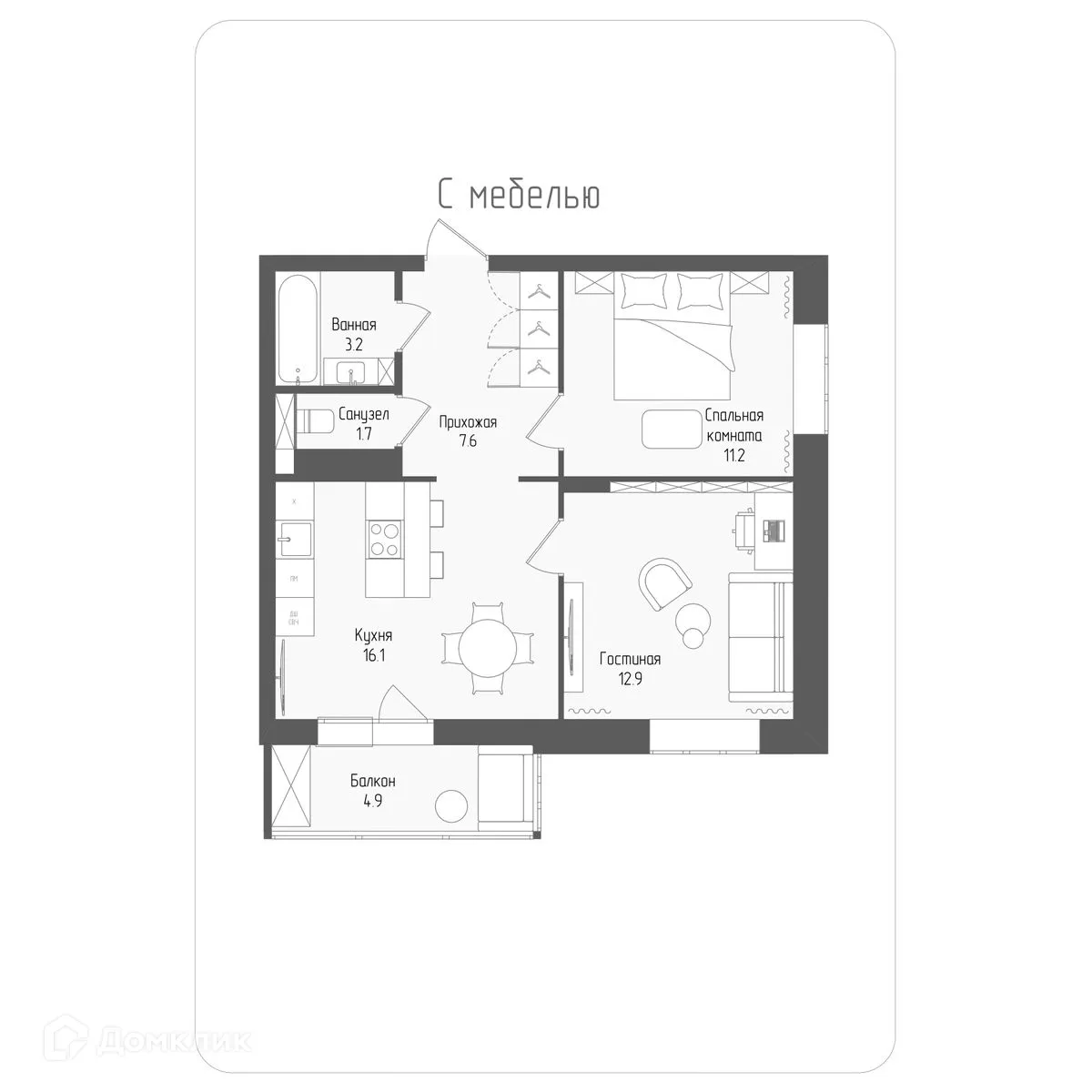 Фото квартиры в ЖК Тетрис