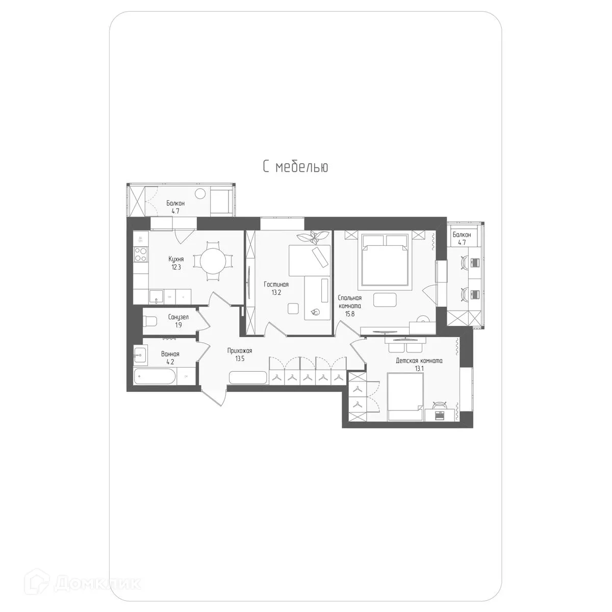 Фото квартиры в ЖК Тетрис