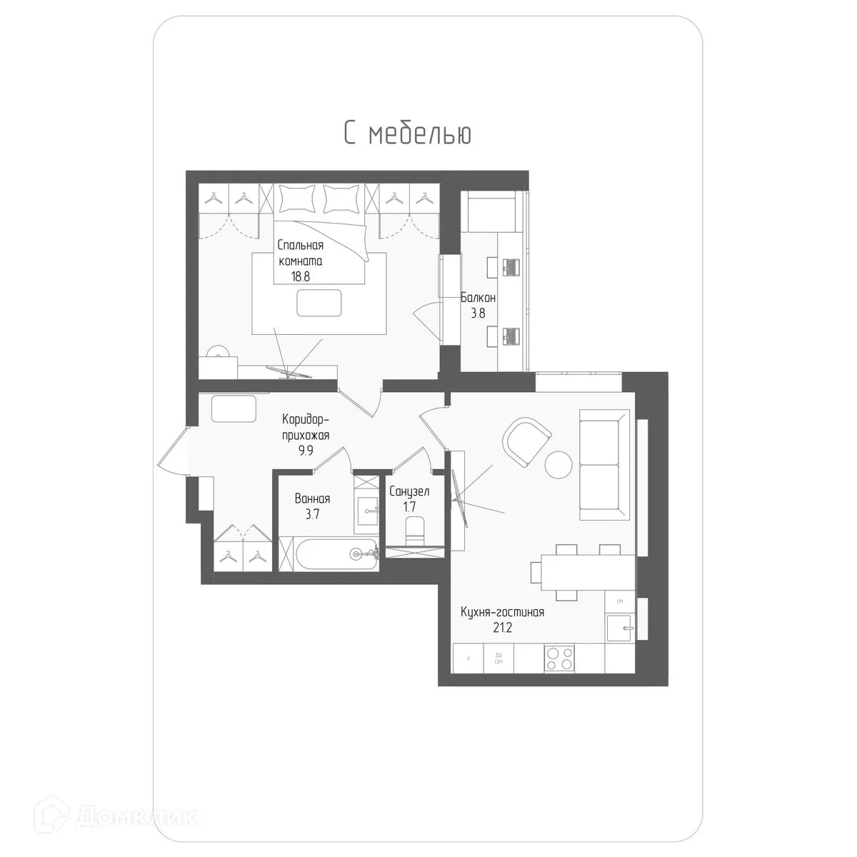 Фото квартиры в ЖК Тетрис