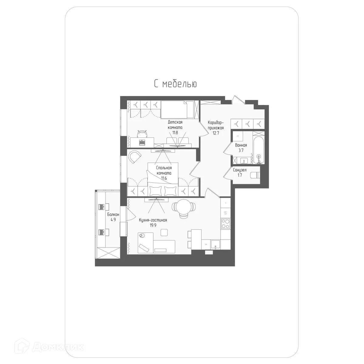 Фото квартиры в ЖК Тетрис