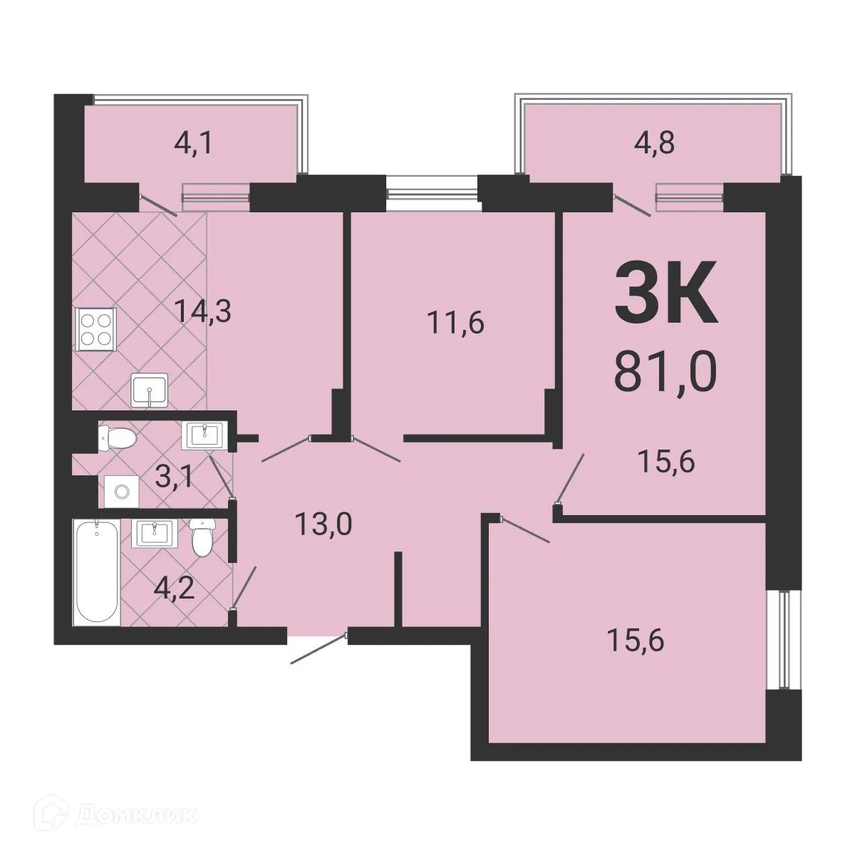 Фото квартиры в ЖК Тетрис