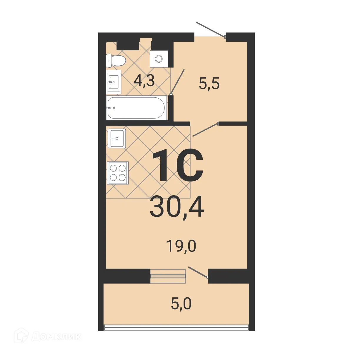 Фото квартиры в ЖК Тетрис