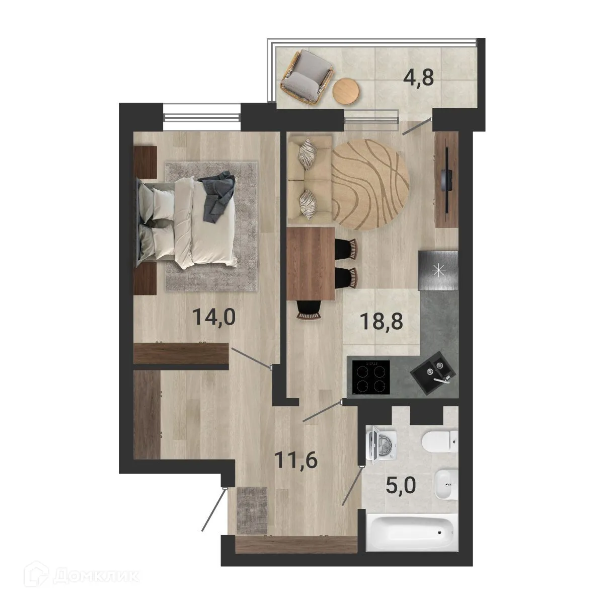 Фото квартиры в ЖК Тетрис