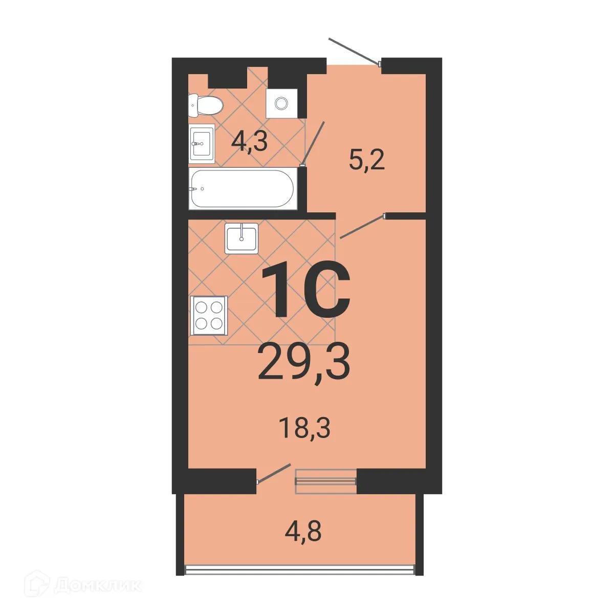 Фото квартиры в ЖК Тетрис