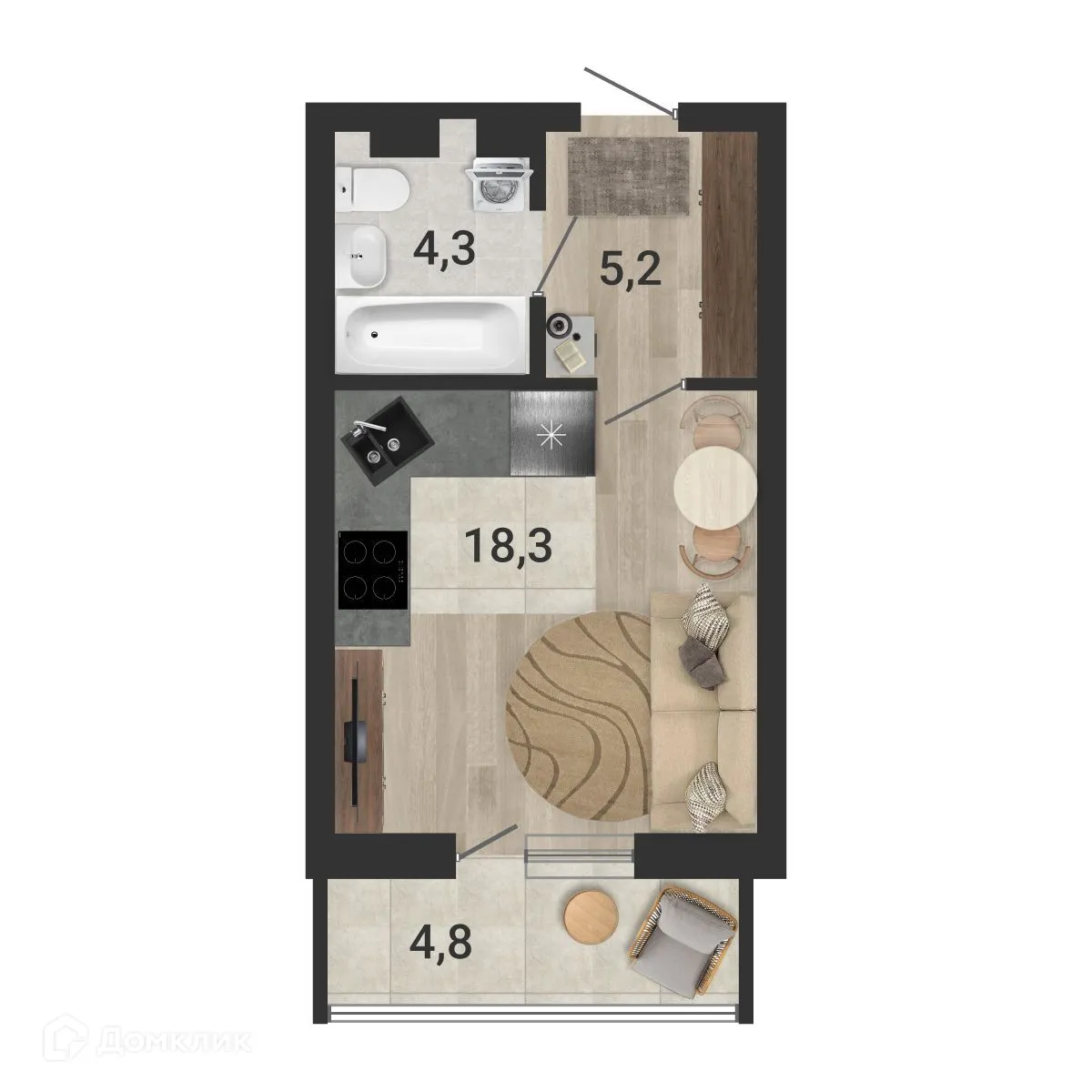 Фото квартиры в ЖК Тетрис