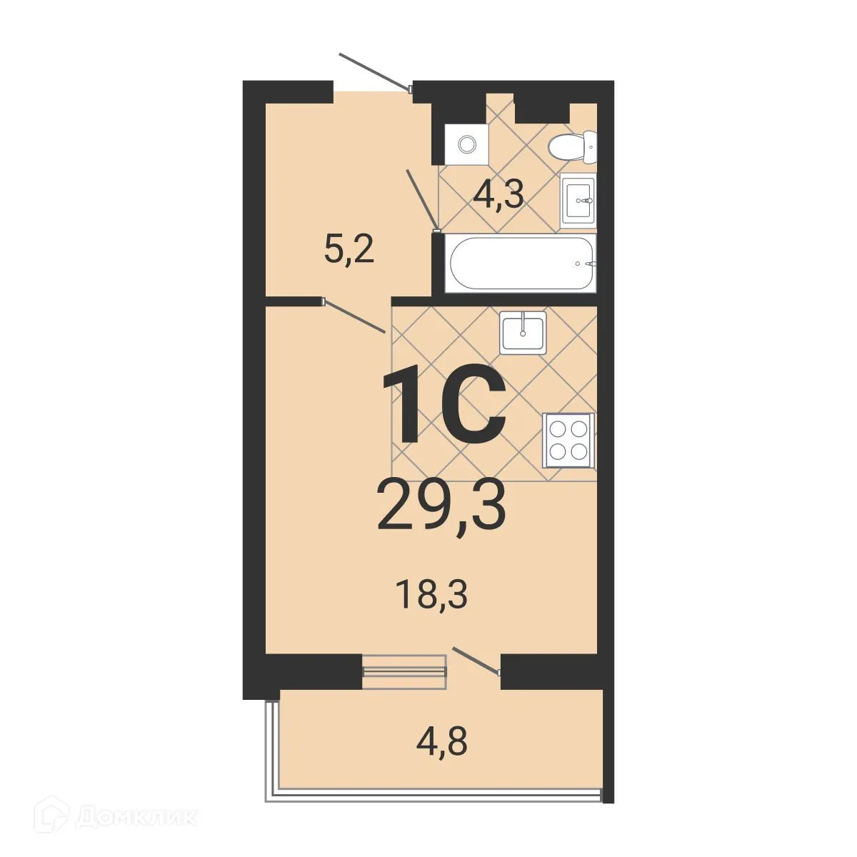 Фото квартиры в ЖК Тетрис