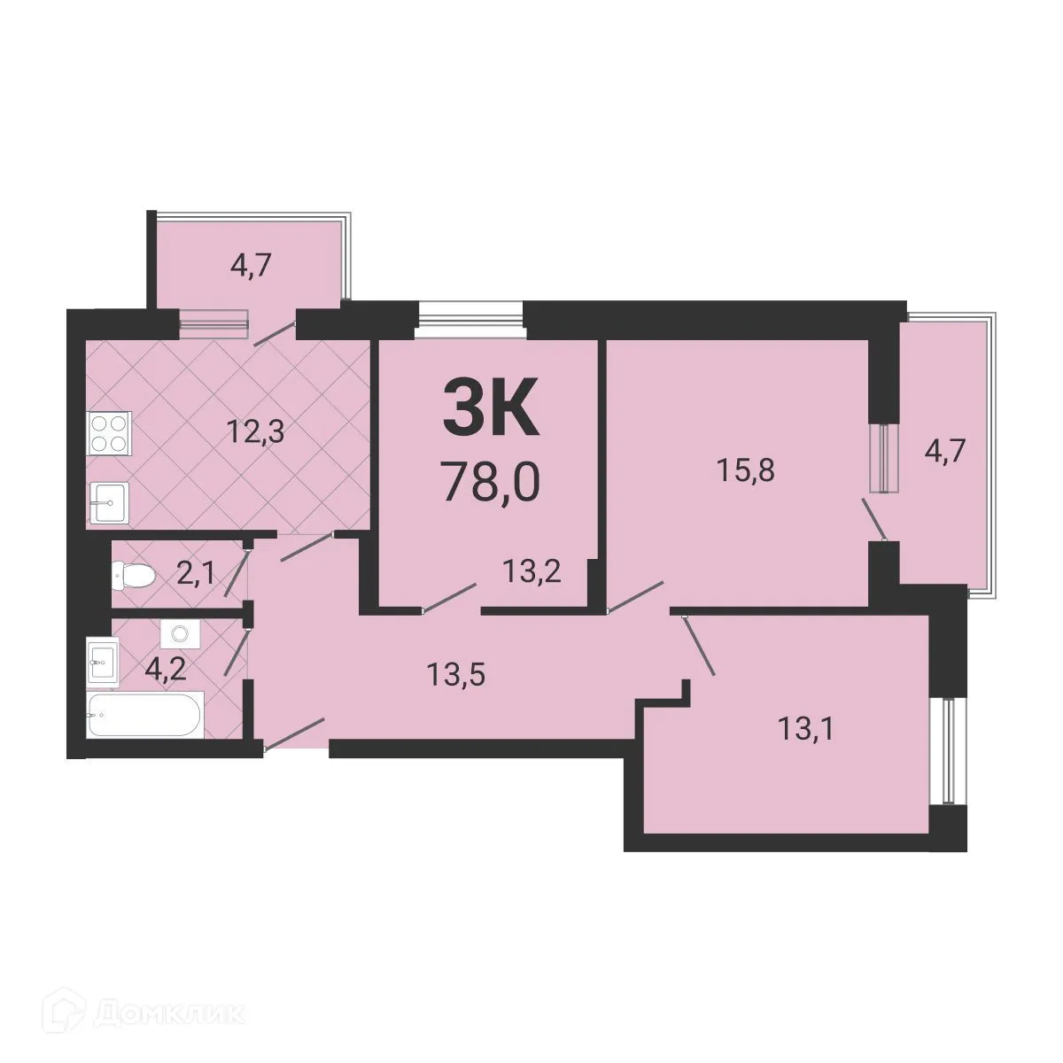 Фото квартиры в ЖК Тетрис