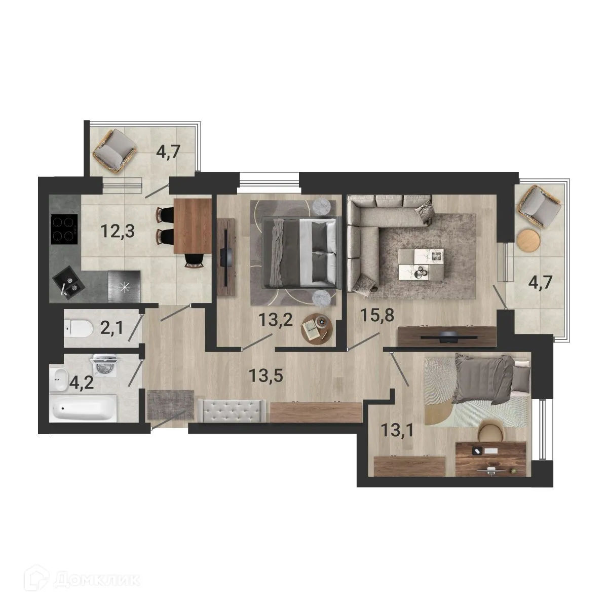 Фото квартиры в ЖК Тетрис