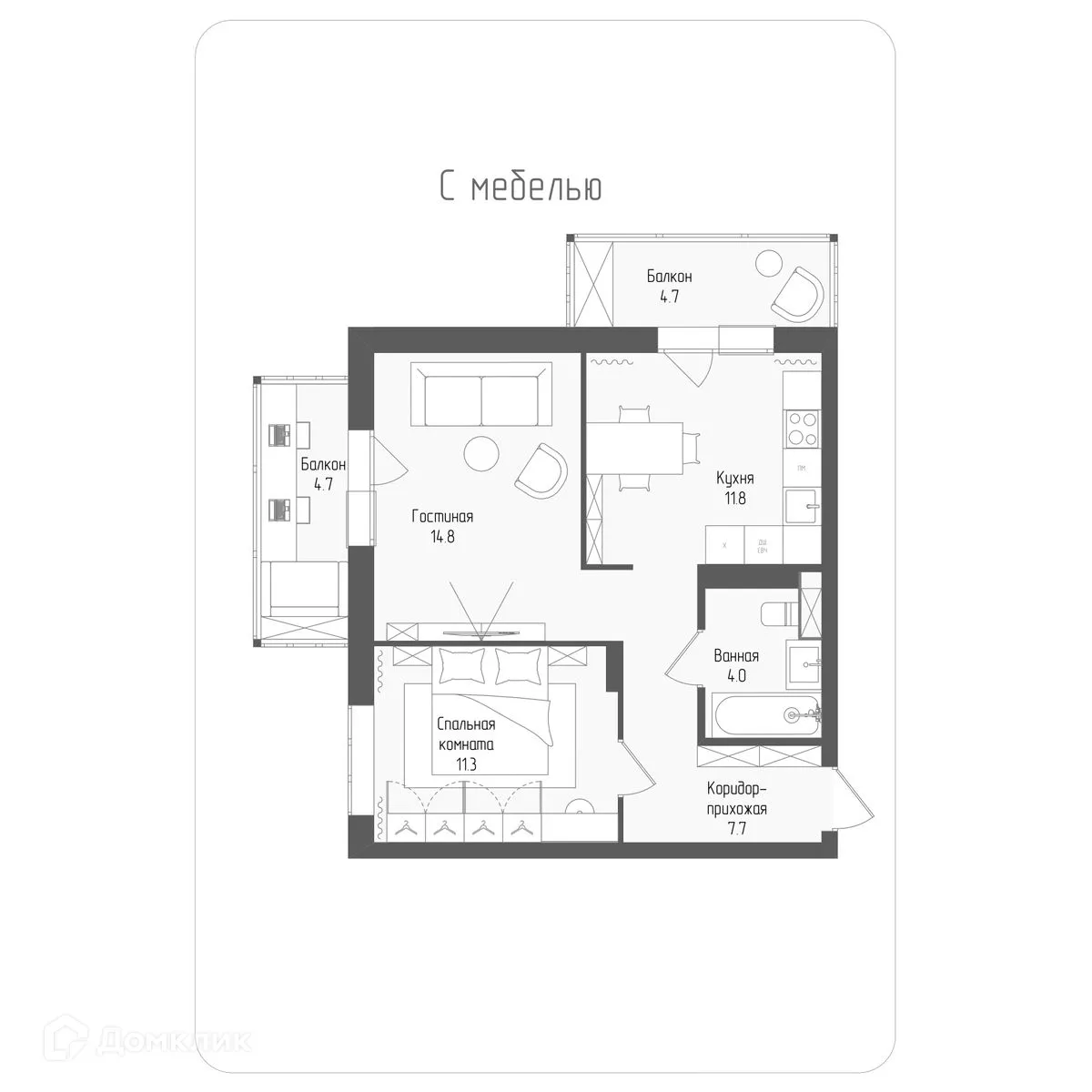 Фото квартиры в ЖК Тетрис