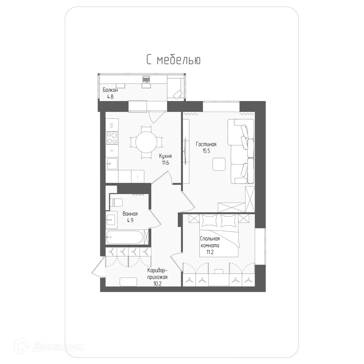 Фото квартиры в ЖК Тетрис