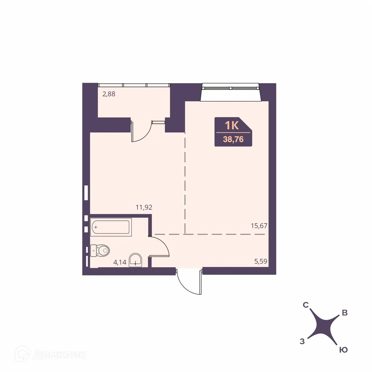 Фото квартиры в ЖК СЕМЕЙНЫЙ ДОМ FOR STARS (ФО СТАРС)