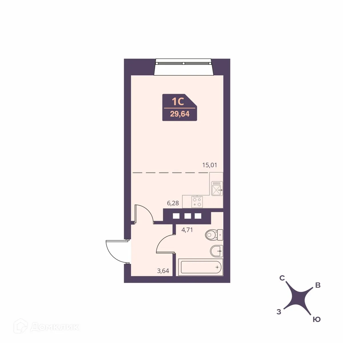 Фото квартиры в ЖК СЕМЕЙНЫЙ ДОМ FOR STARS (ФО СТАРС)