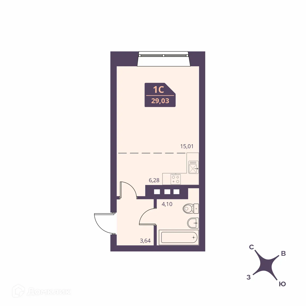 Фото квартиры в ЖК СЕМЕЙНЫЙ ДОМ FOR STARS (ФО СТАРС)