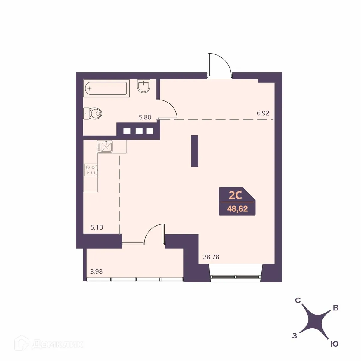 Фото квартиры в ЖК СЕМЕЙНЫЙ ДОМ FOR STARS (ФО СТАРС)