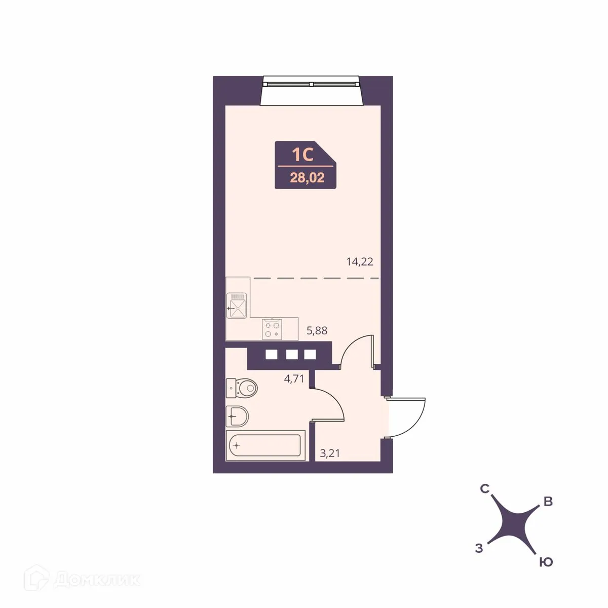 Фото квартиры в ЖК СЕМЕЙНЫЙ ДОМ FOR STARS (ФО СТАРС)