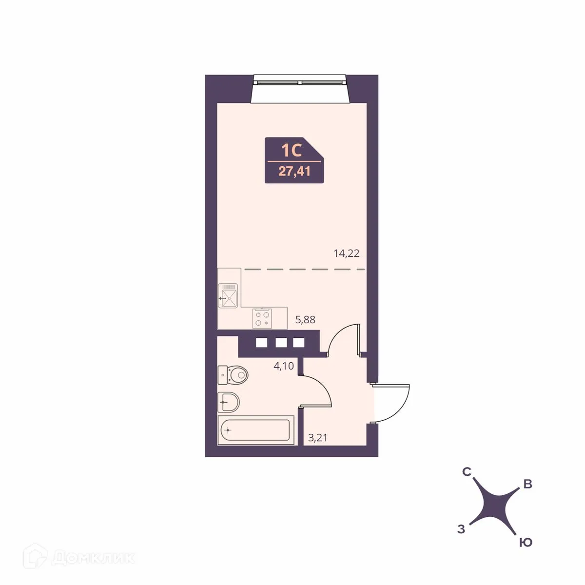 Фото квартиры в ЖК СЕМЕЙНЫЙ ДОМ FOR STARS (ФО СТАРС)