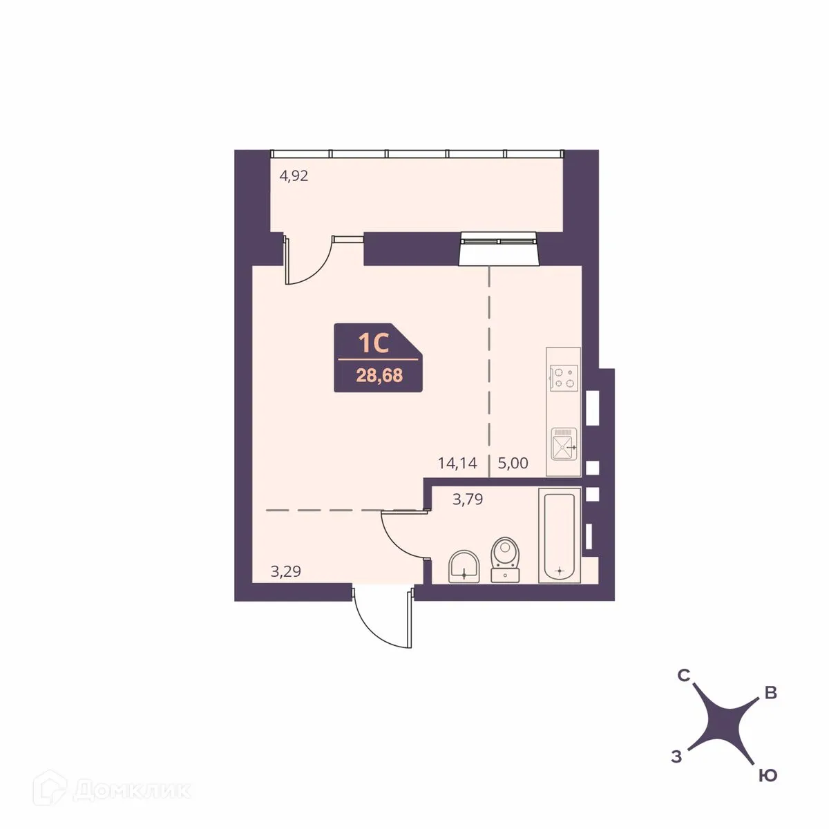 Фото квартиры в ЖК СЕМЕЙНЫЙ ДОМ FOR STARS (ФО СТАРС)