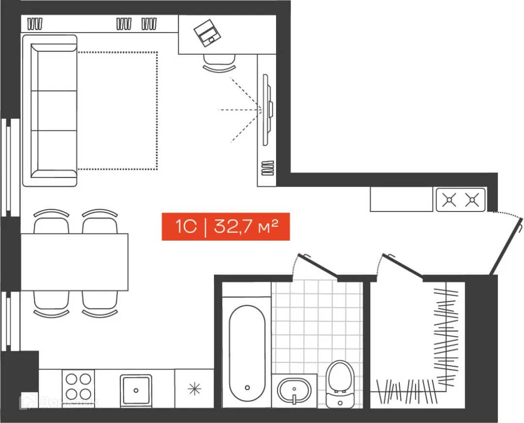 Фото квартиры в ЖК Многофункциональный комплекс Freedom