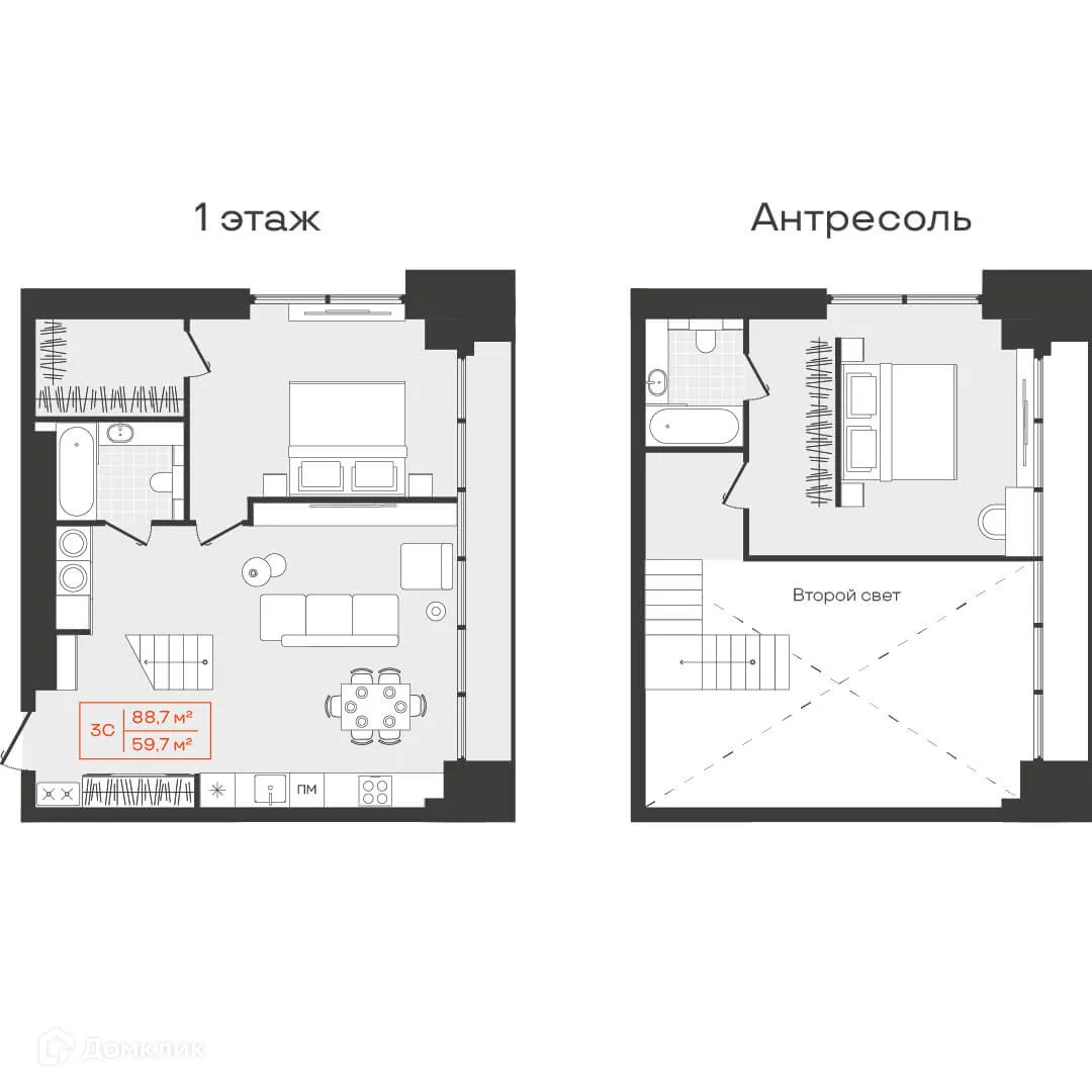 Фото квартиры в ЖК Многофункциональный комплекс Freedom