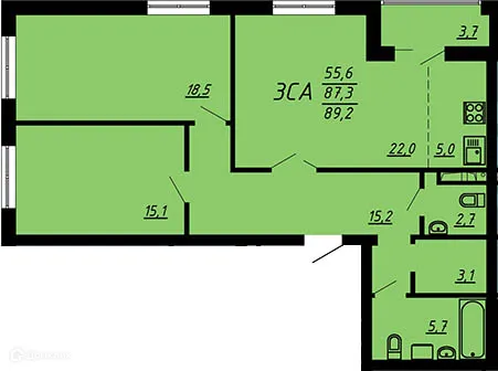 Фото квартиры в ЖК Яблоневые сады