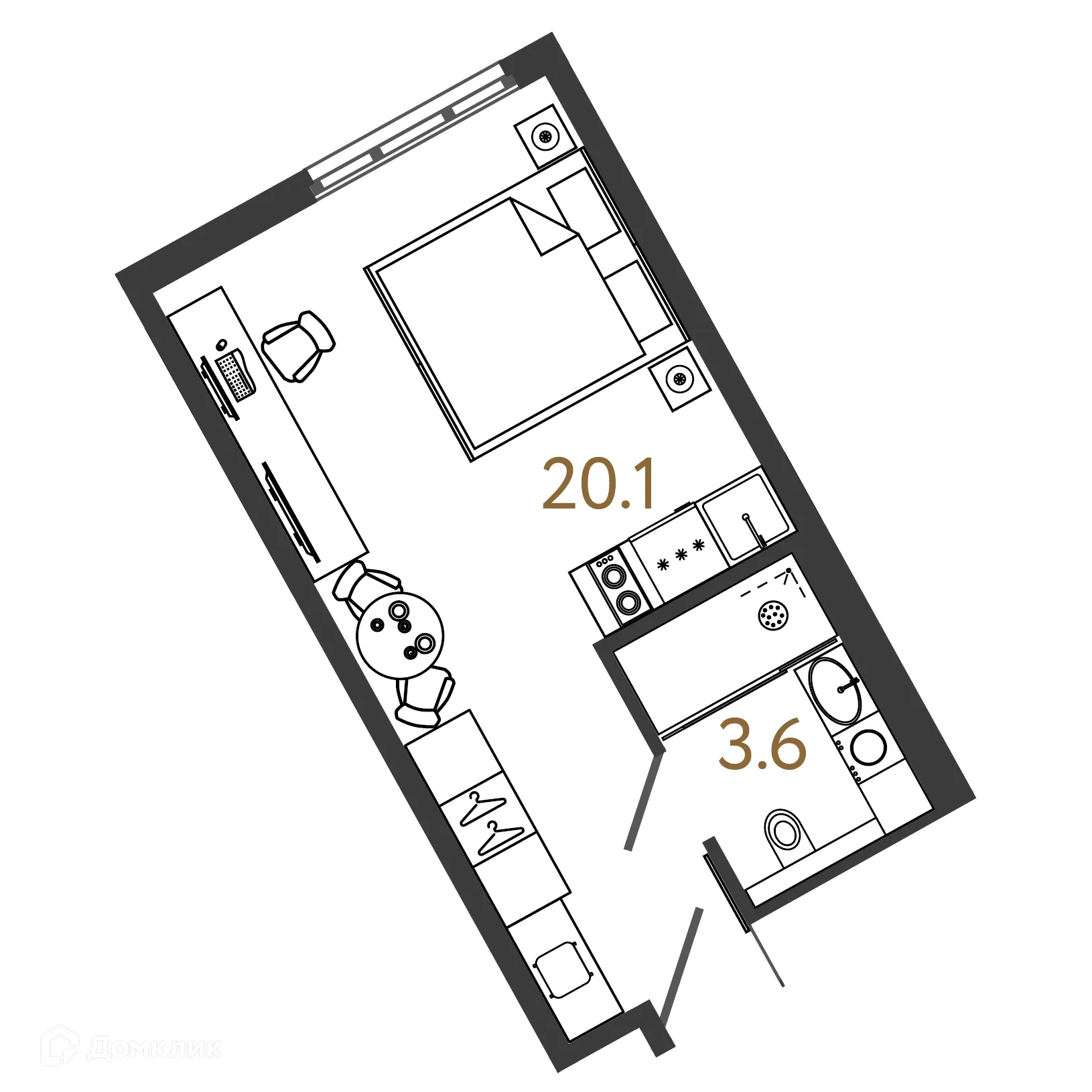Фото квартиры в ARTSTUDIO M103 (Артстудио)