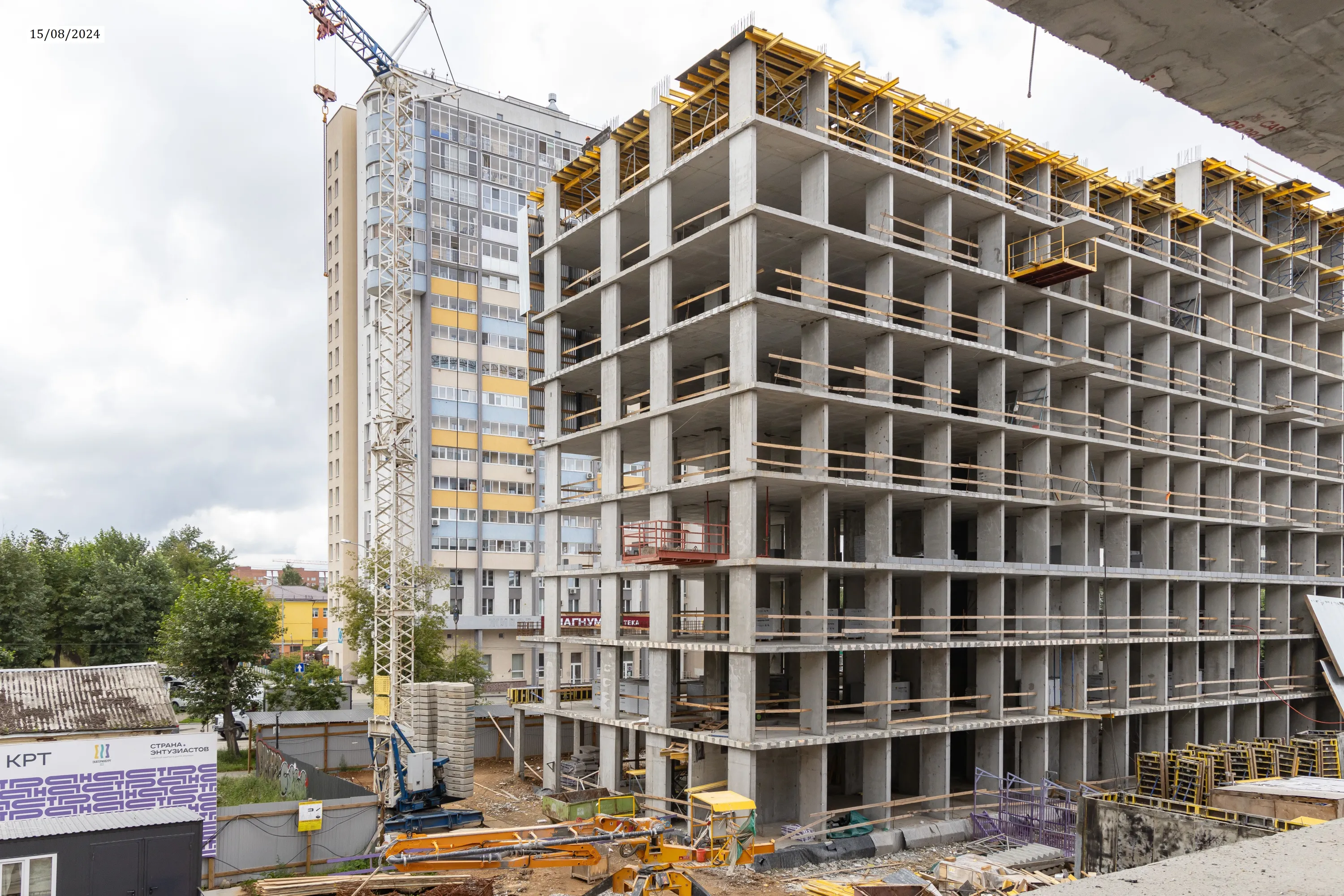 ЖК Страна Энтузиастов ход строительства