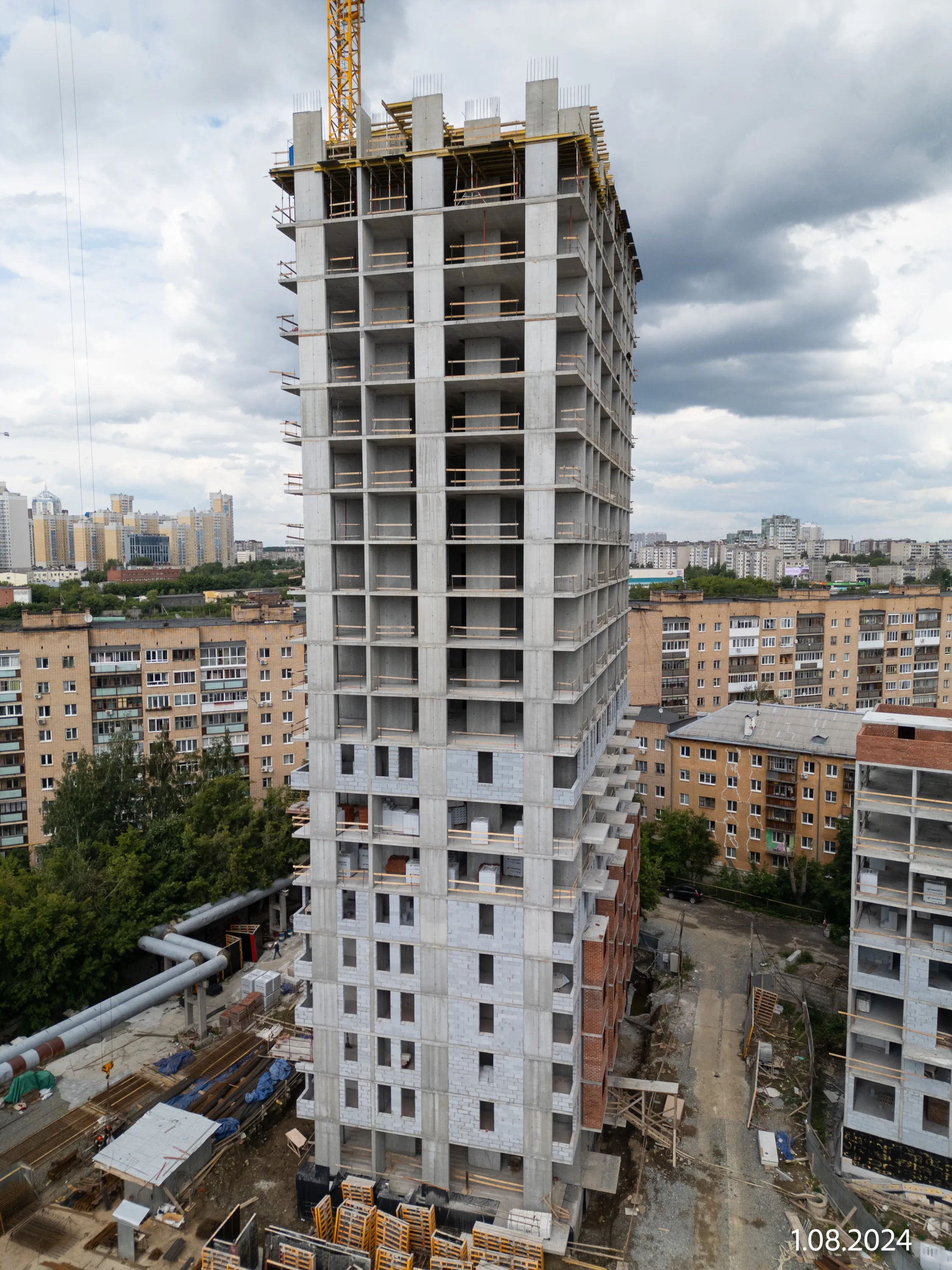 ЖК ДНК. Дом на Куйбышева ход строительства