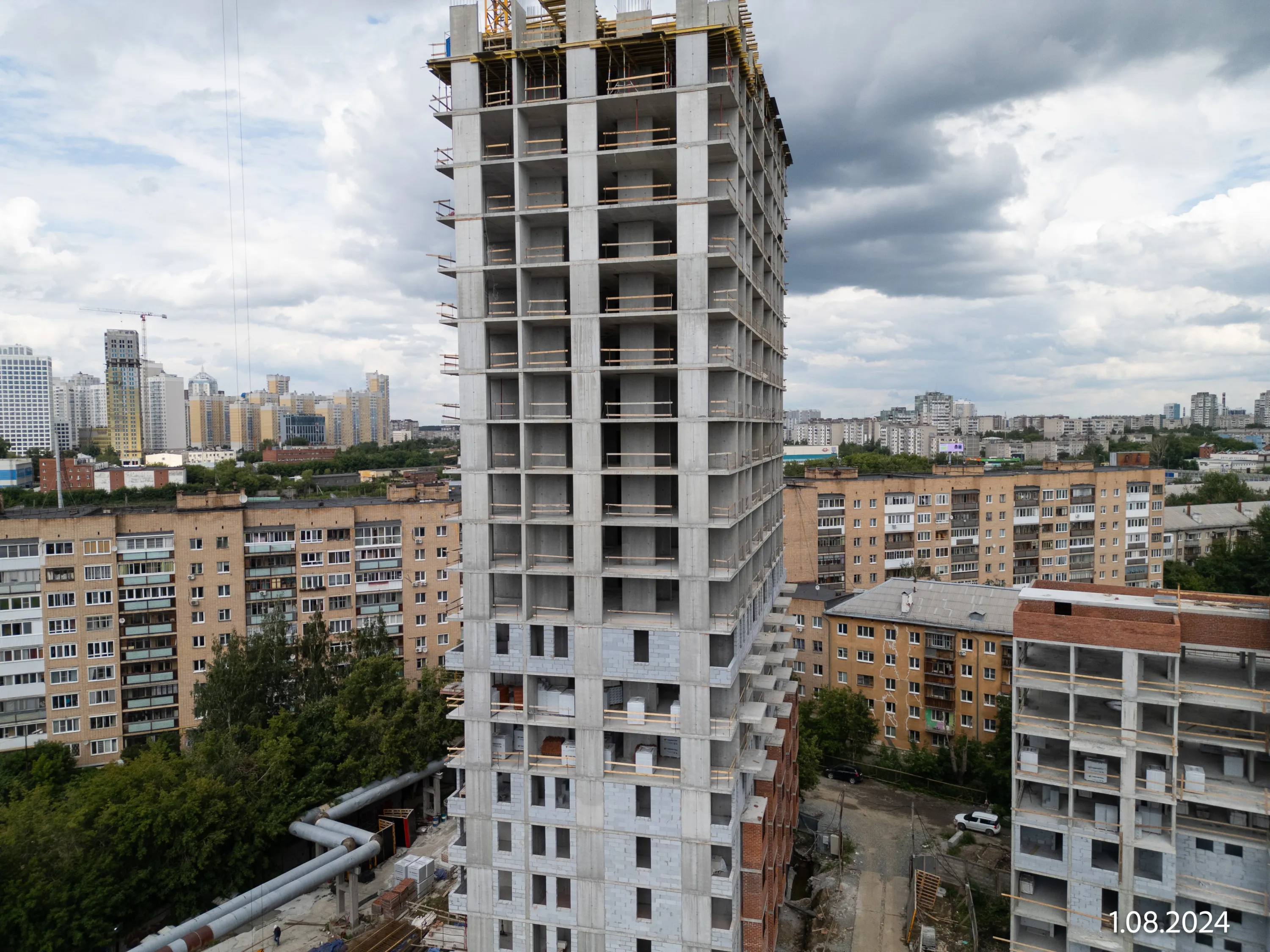 ЖК ДНК. Дом на Куйбышева ход строительства