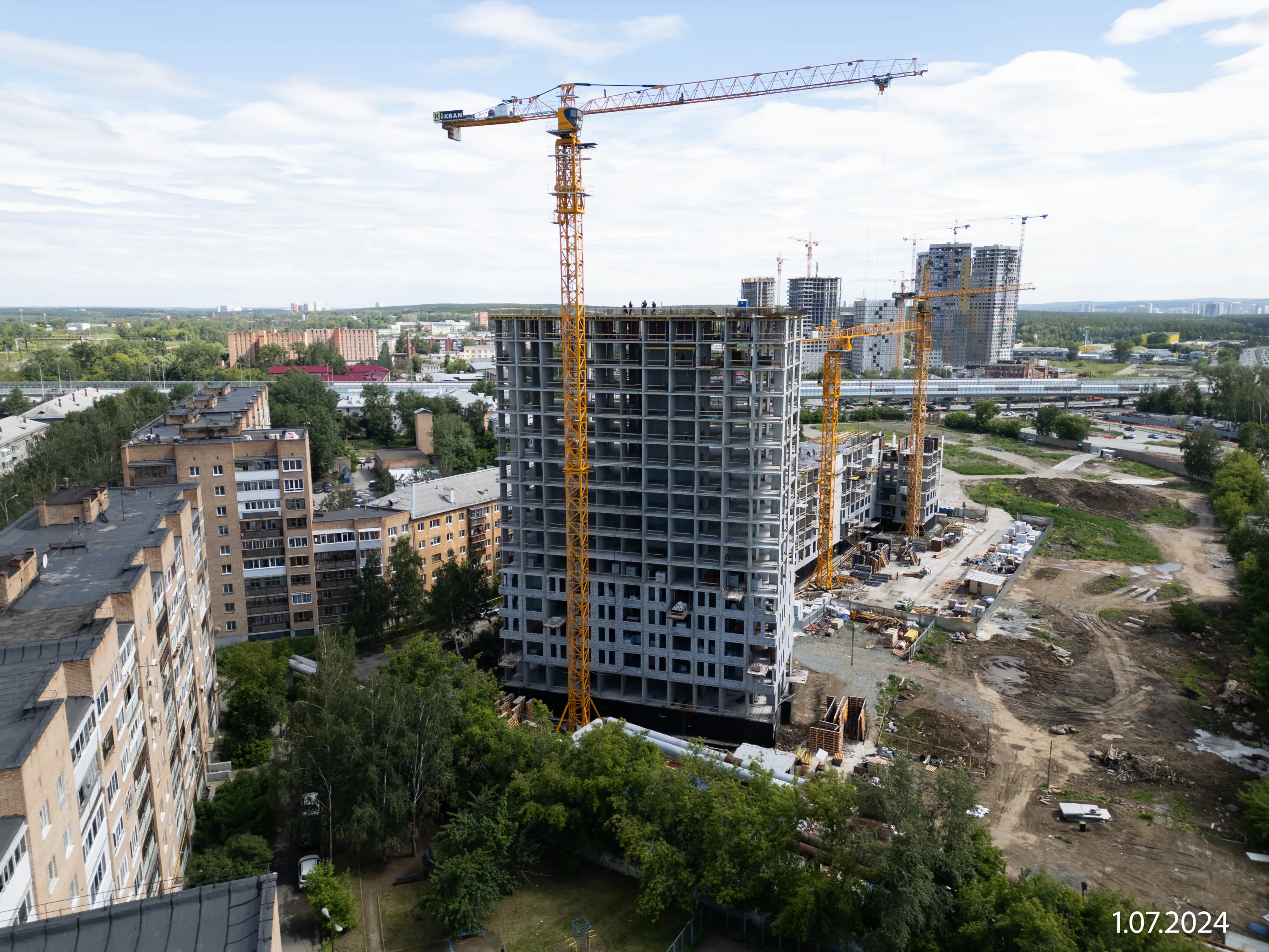 ЖК ДНК. Дом на Куйбышева ход строительства