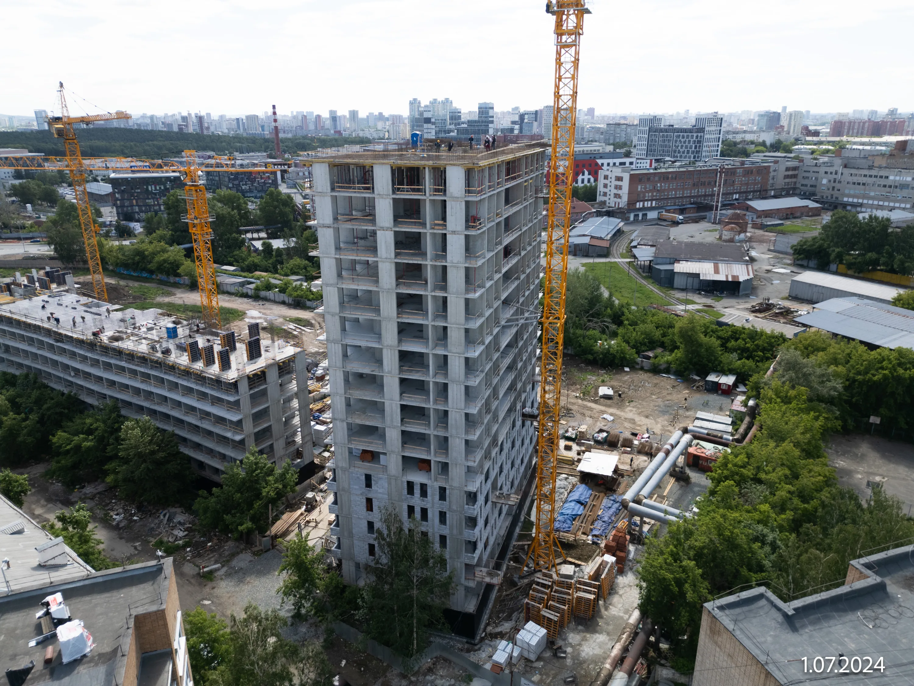 ЖК ДНК. Дом на Куйбышева ход строительства