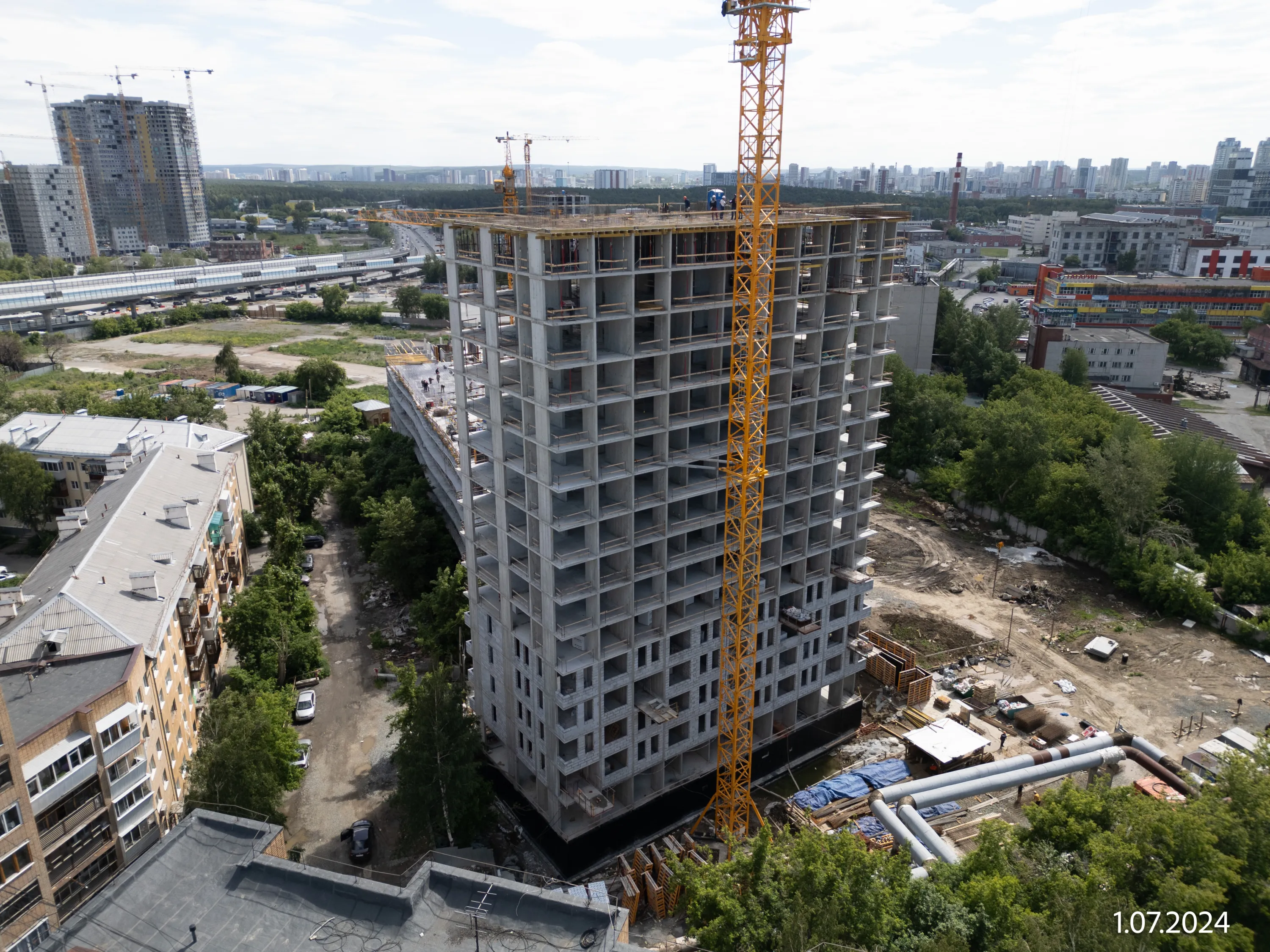 ЖК ДНК. Дом на Куйбышева ход строительства