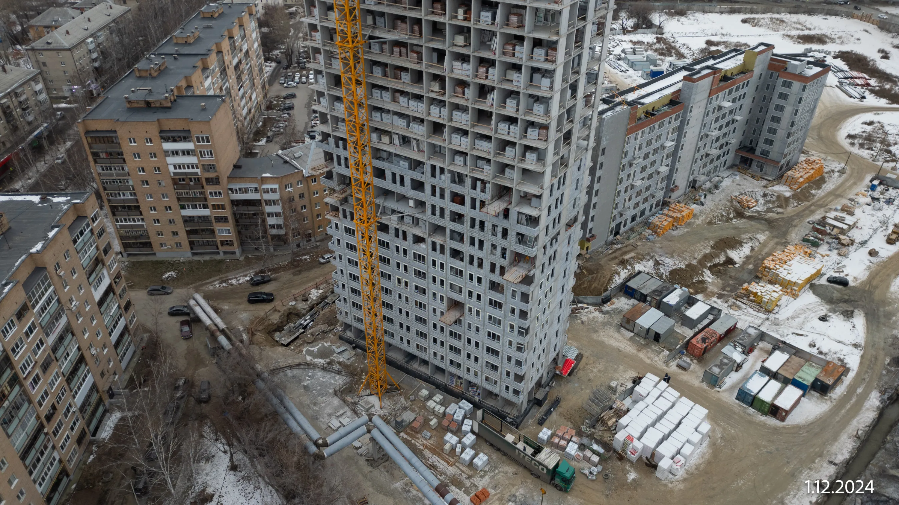 ЖК ДНК. Дом на Куйбышева ход строительства