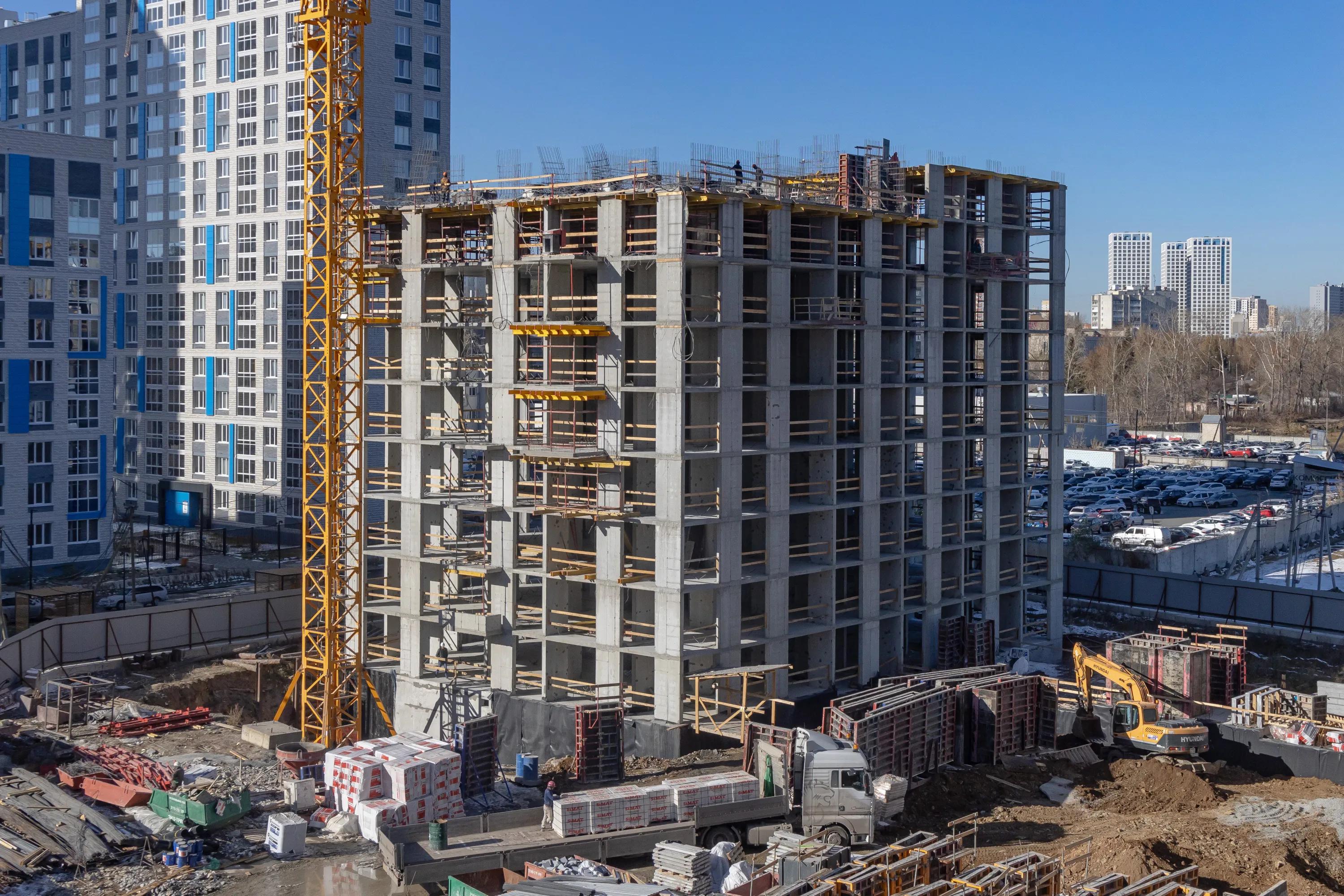 ЖК Атлас Ривер ход строительства