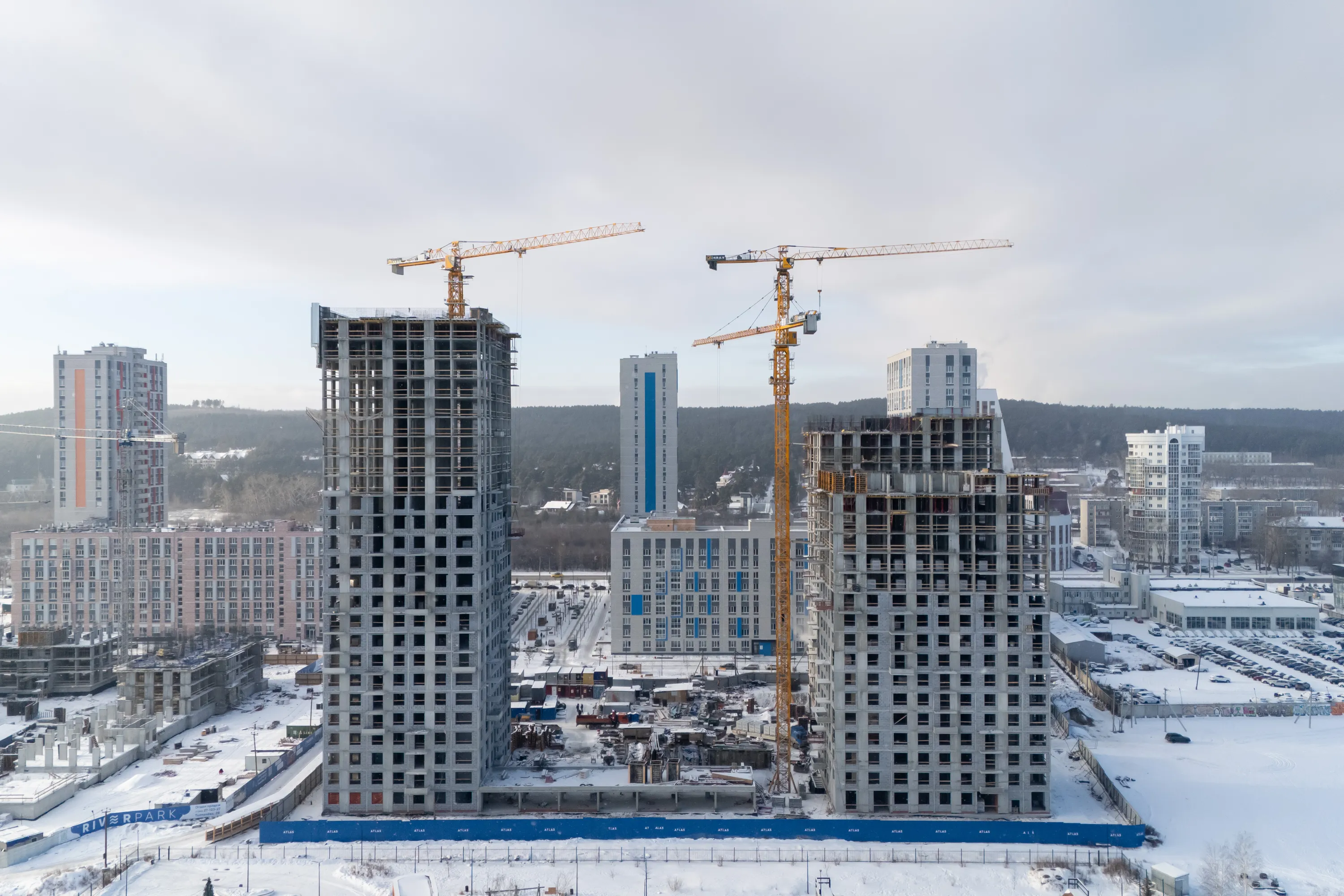 ЖК Атлас Ривер ход строительства