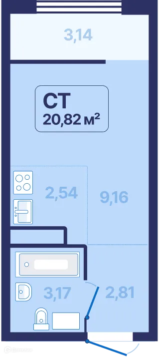 Фото квартиры в ЖК 9 Космонавтов