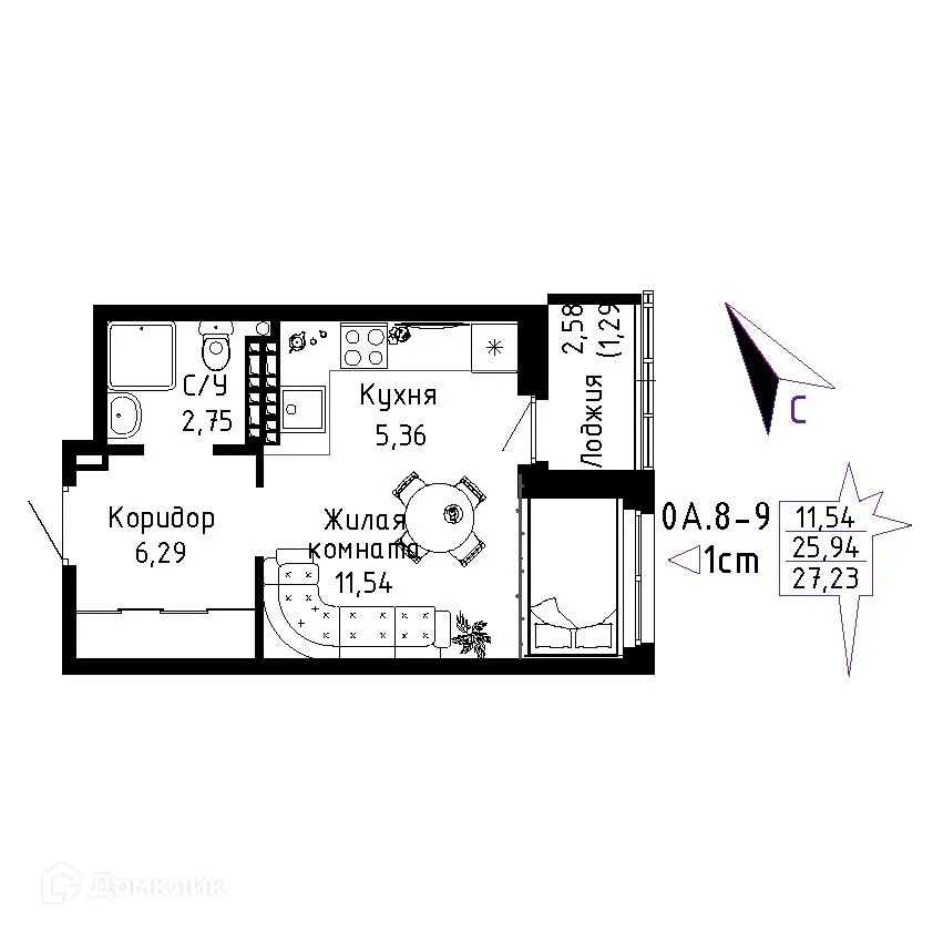 Фото квартиры в ЖК "Огни Исети"