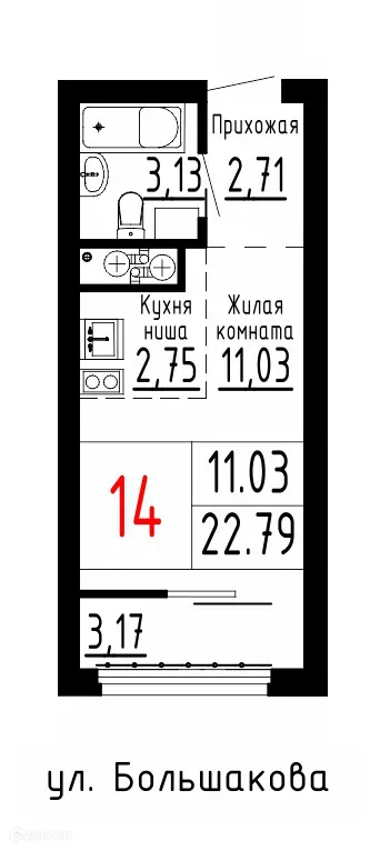 Фото квартиры в ЖК Лувр