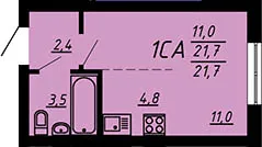 Фото квартиры в ЖК Яблоневые сады